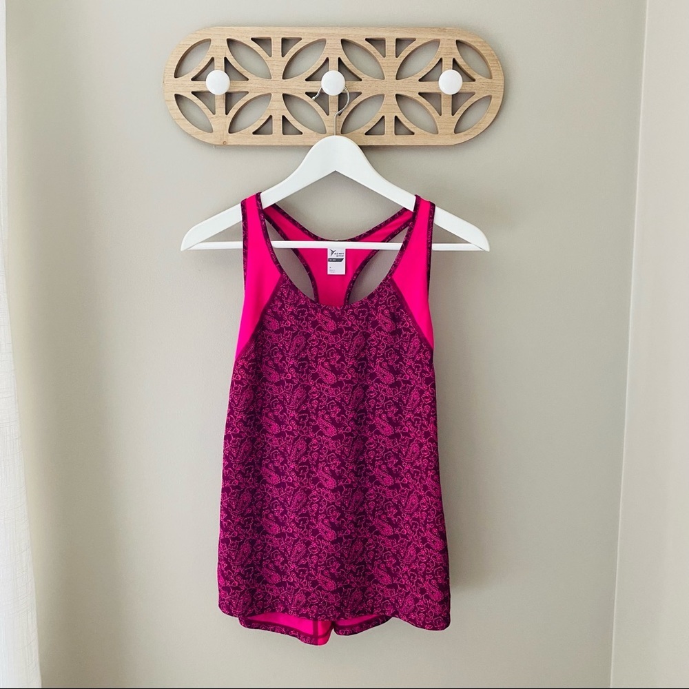 Old Navy Active Tank Top Pink Sz Medium